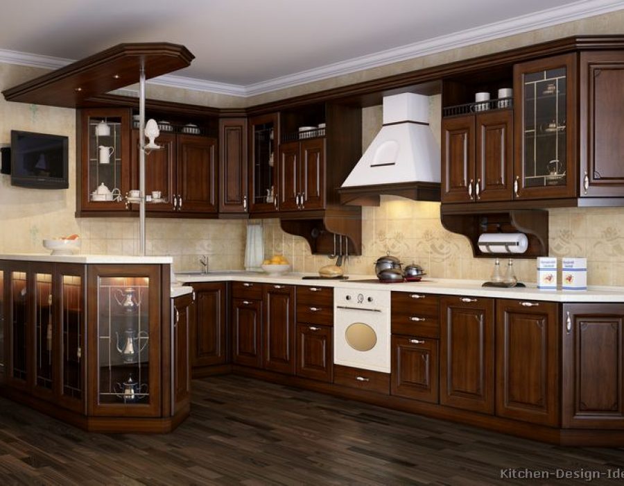 kitchen-cabinets-traditional-dark-wood-3