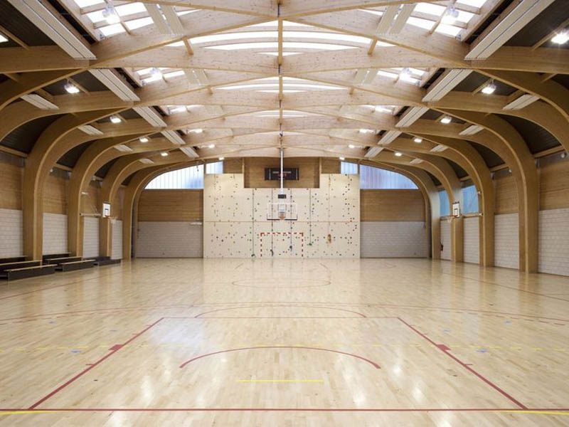 طراحی و ساخت سالن بسکتبال
